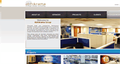 Desktop Screenshot of abhikramagroup.com